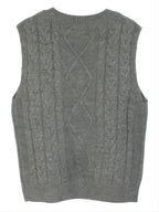 Delaney | Women's Cable Knit V-Neck Sweater Vest