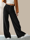 Bronwyn | Women's High Waisted Wide Leg Corduroy Pants