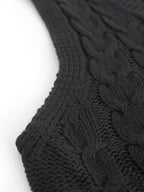 Delaney | Women's Cable Knit V-Neck Sweater Vest