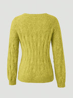 Jolene | Women's Pearl Button Cardigan in Faux Mink Textured Knit