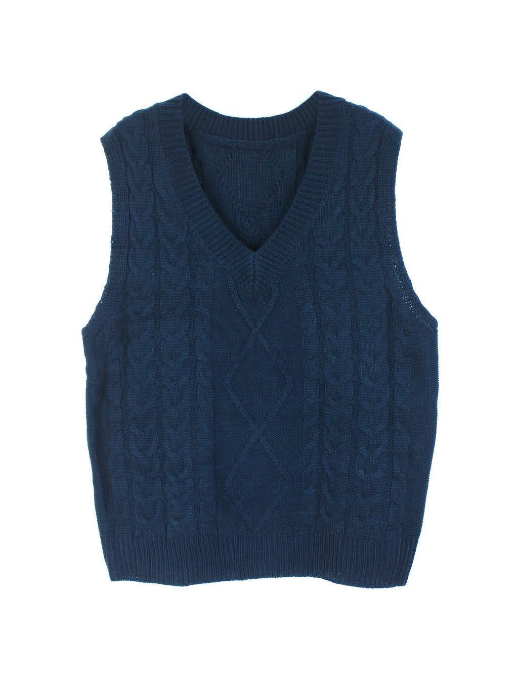 Delaney | Women's Cable Knit V-Neck Sweater Vest