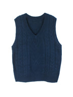 Delaney | Women's Cable Knit V-Neck Sweater Vest