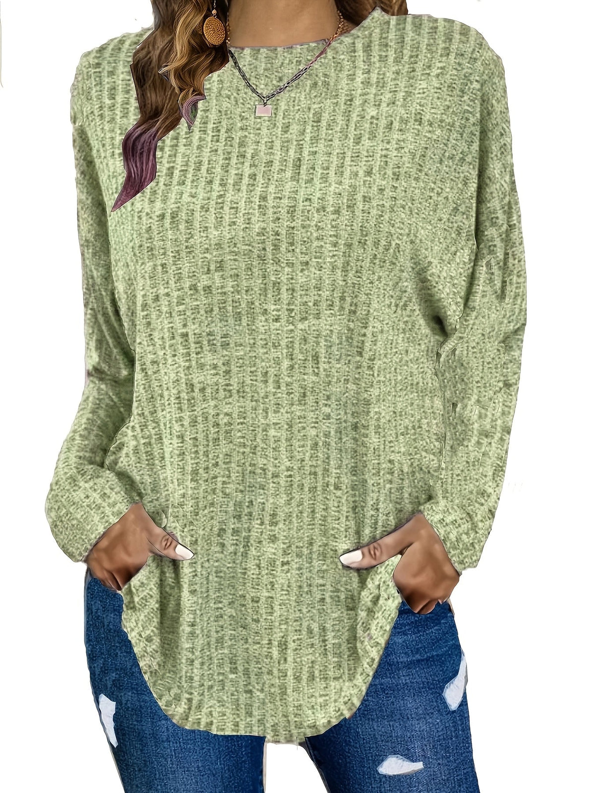 Genesis | Women's Waffle Knit Tunic Sweater
