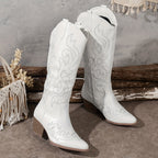 Consuelo | Women's Knee-High Cowboy Boots with Block Heel