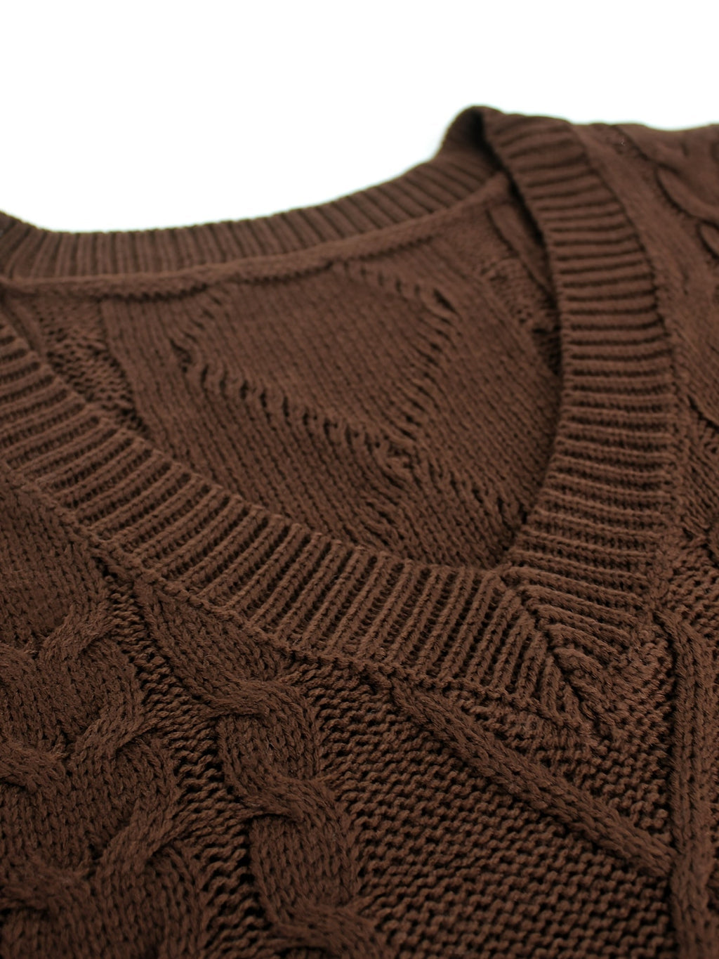 Delaney | Women's Cable Knit V-Neck Sweater Vest