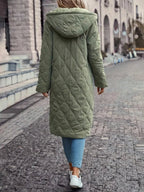Seraphina | Women’s Quilted Hooded Long Coat