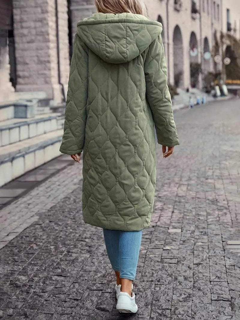 Seraphina | Women’s Quilted Hooded Long Coat