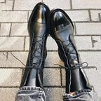 Rowena | Women's Mid Calf Lace Up Leather Combat Boots