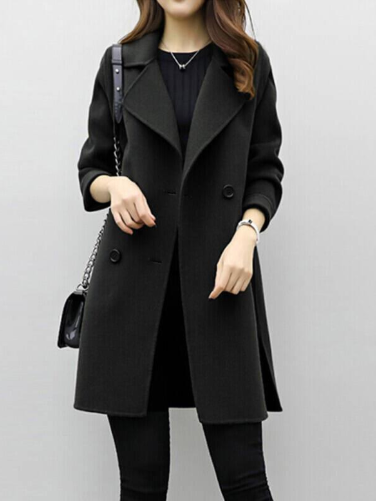 Guinevere | Women's Double-Breasted Longline Coat