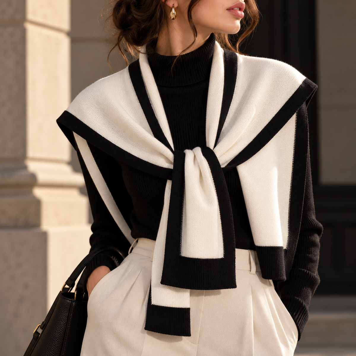 Savannah | Women’s Knit Tie Front Shawl
