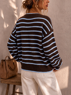 Perpetua | Women's Oversized Striped Cardigan