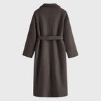 Ilse | Women's Belted Long Wool-Blend Wrap Coat