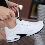 Flyknit Graphic Tab Air Sole Lace Up Chunky Platform Sneaker