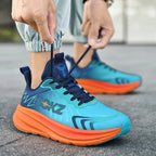 Graphic Print Mesh Lace Up Cushioned Sole Athletic Sneaker