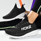 Graphic Print Mesh Lace Up Cushioned Sole Athletic Sneaker