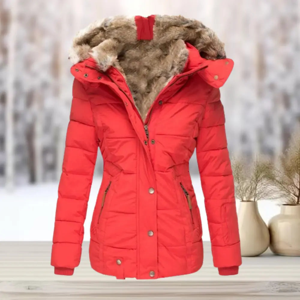 Winifred | Women's Hooded Down Puffer Jacket with Fitted Waist