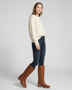 Cordelia | Women's Square Toe Riding Boots in Knee High Cut