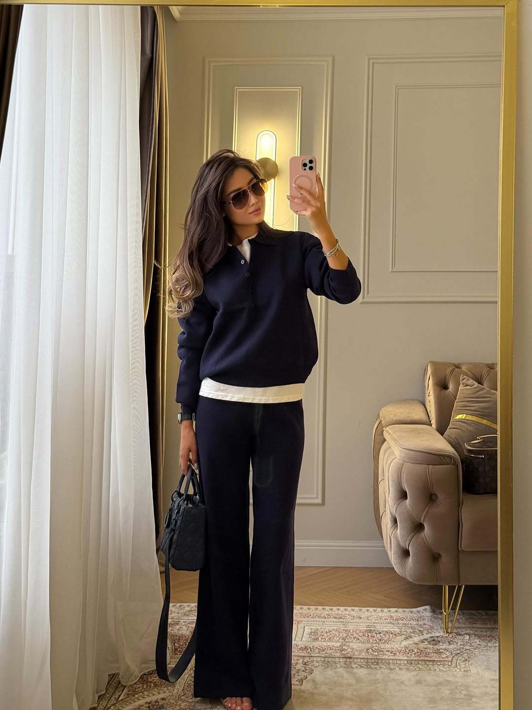 Kendall | Women’s Polo Sweater and Pants Set