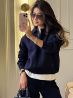 Kendall | Women’s Polo Sweater and Pants Set