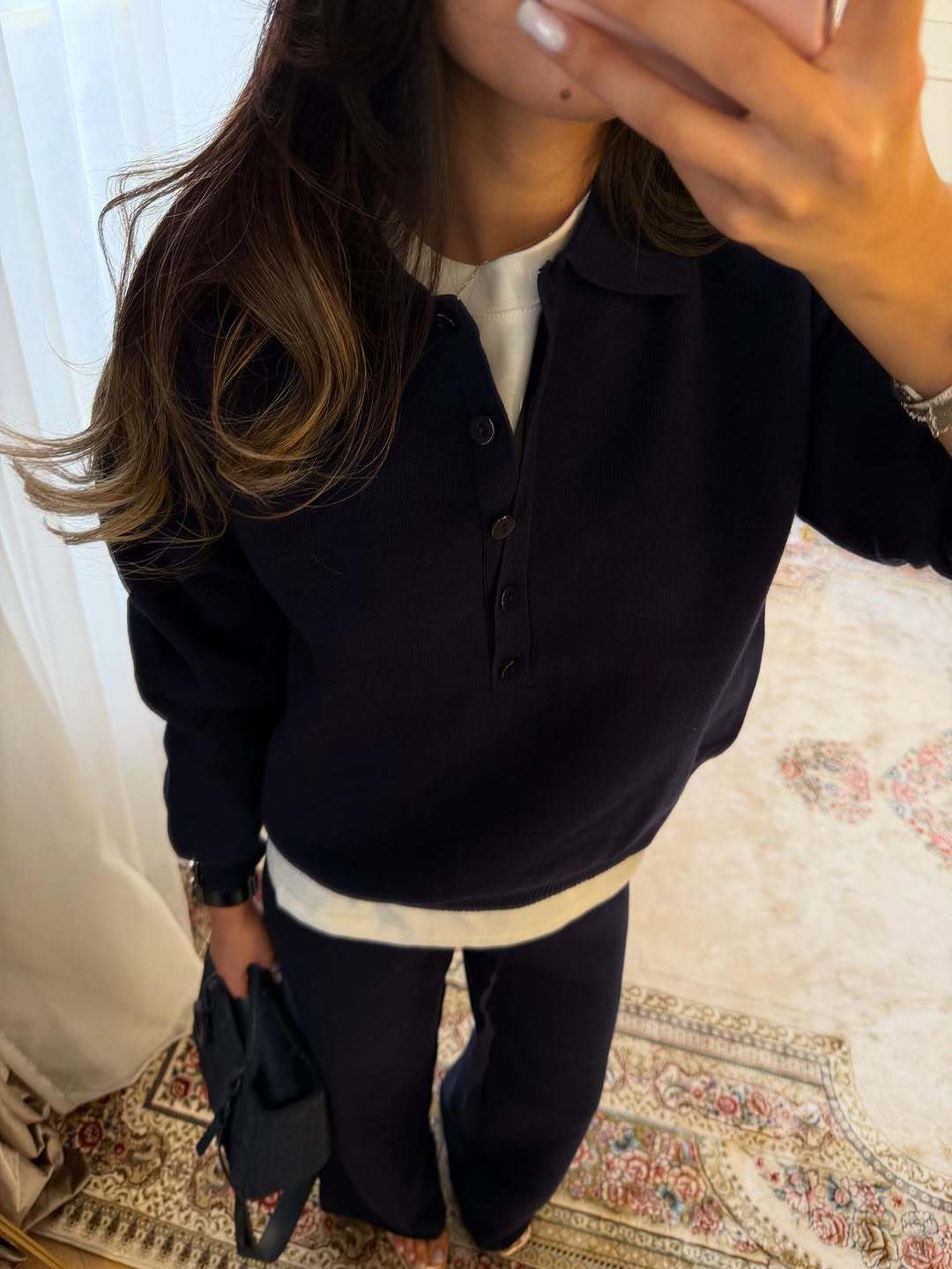 Kendall | Women’s Polo Sweater and Pants Set