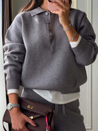 Kendall | Women’s Polo Sweater and Pants Set