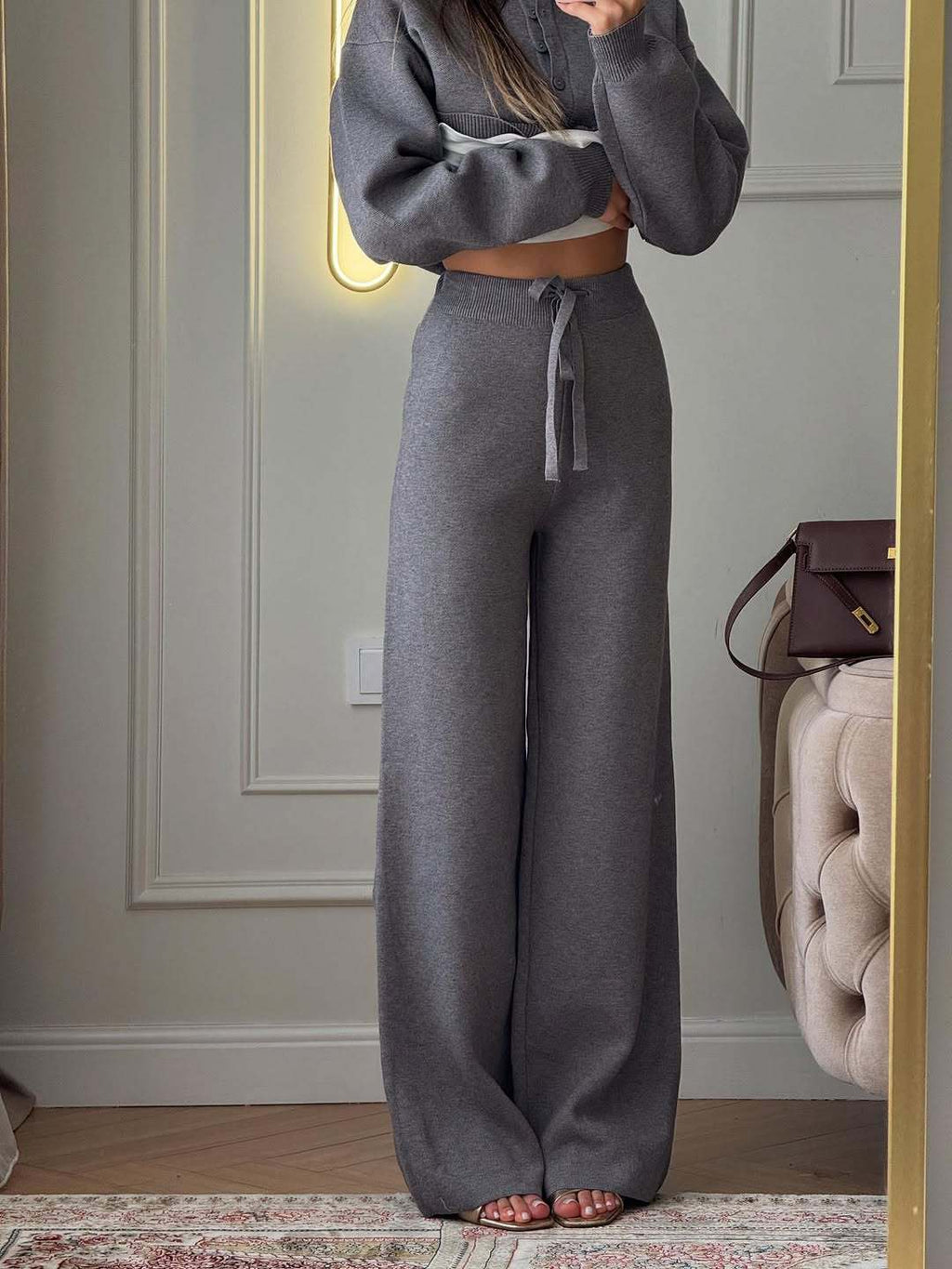 Kendall | Women’s Polo Sweater and Pants Set