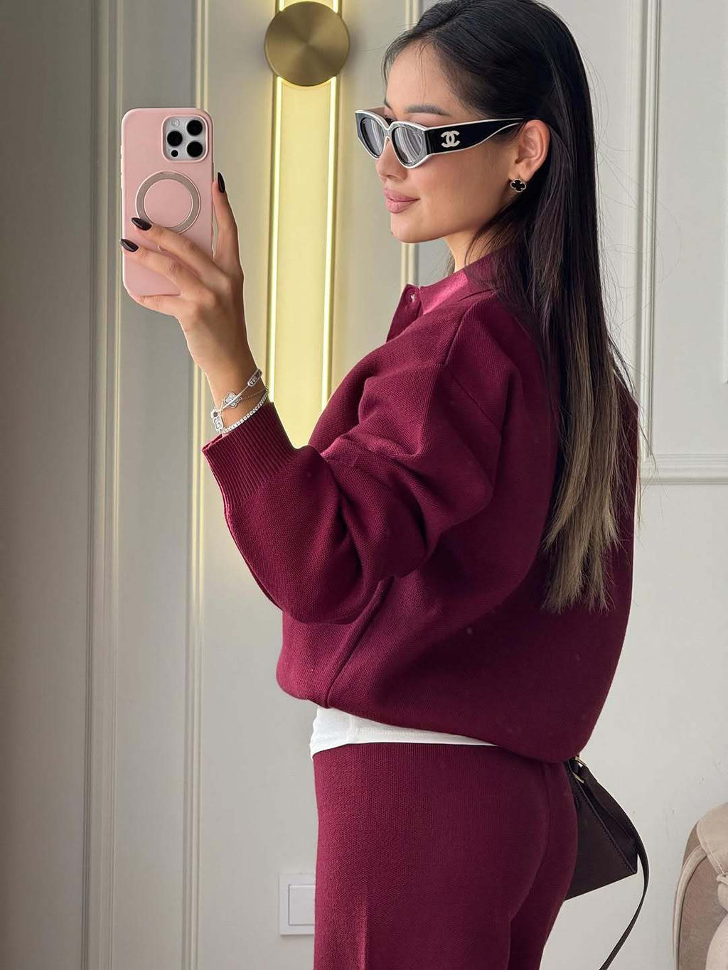 Kendall | Women’s Polo Sweater and Pants Set