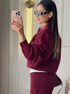 Kendall | Women’s Polo Sweater and Pants Set