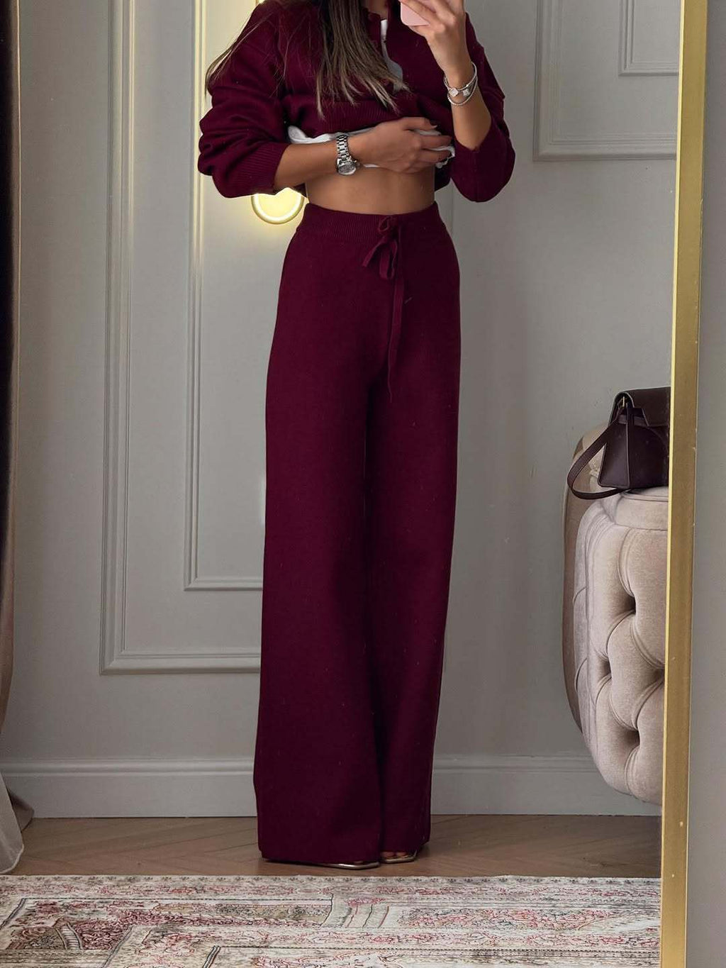 Kendall | Women’s Polo Sweater and Pants Set