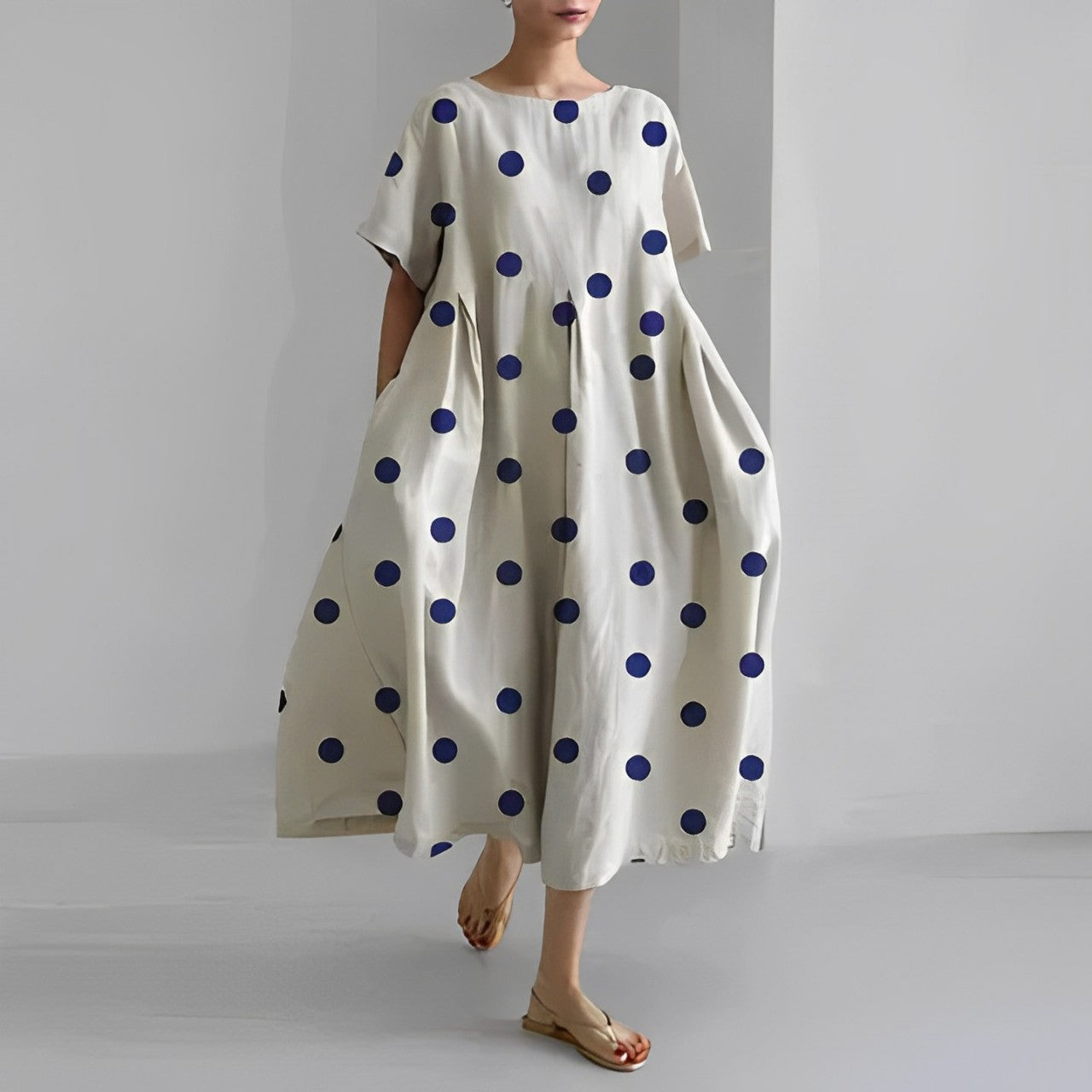 Vibrant Loose Fit Floral Summer Dress