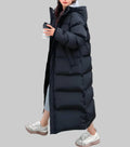 Solveig | Women's Ankle Length Maxi Puffer Coat with Hood