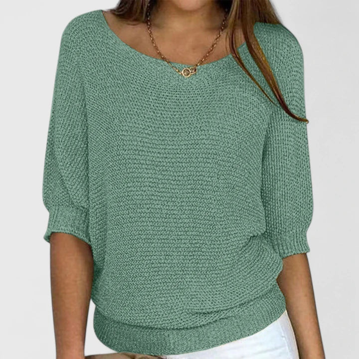 Marigold | Women's Off-Shoulder Batwing Knit Top