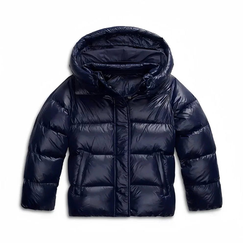 Beatrix | Women's Cropped Puffer Jacket with Hood and High Neck