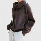 Georgia | Women's Drawstring Cowl Neck Pullover Sweater