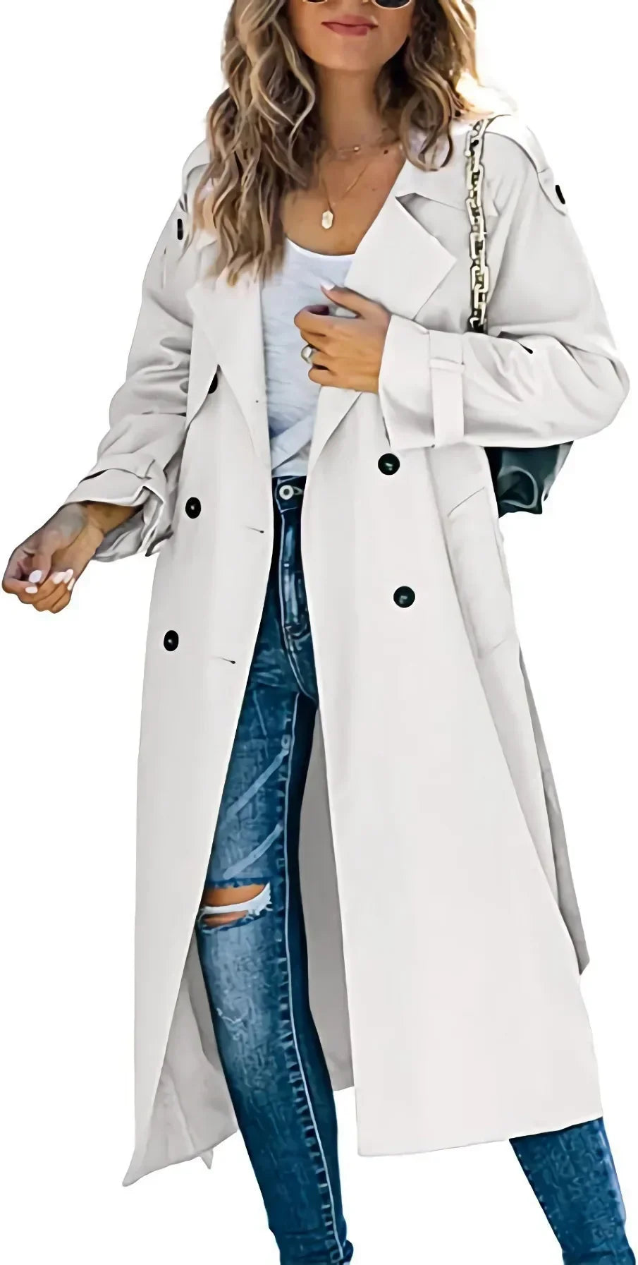 Lavinia | Women’s Double Breasted Long Trench Coat
