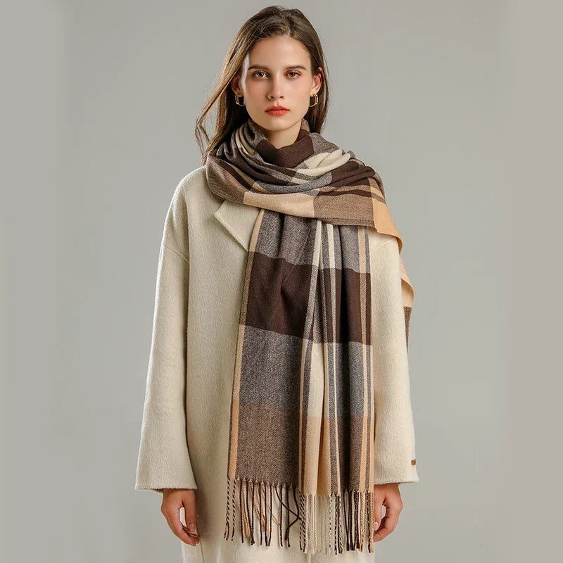 Corinne | Women’s Oversized Plaid Wrap Scarf