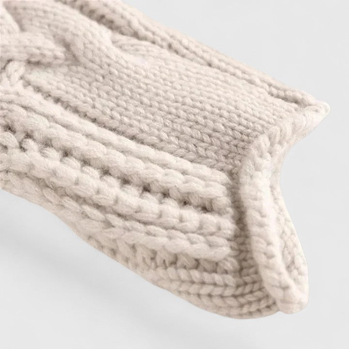 Odalys | Women's Openwork Cable Knit Turtleneck Sweater