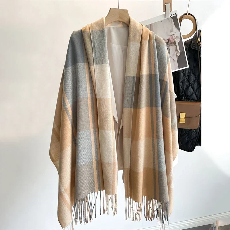 Corinne | Women’s Oversized Plaid Wrap Scarf