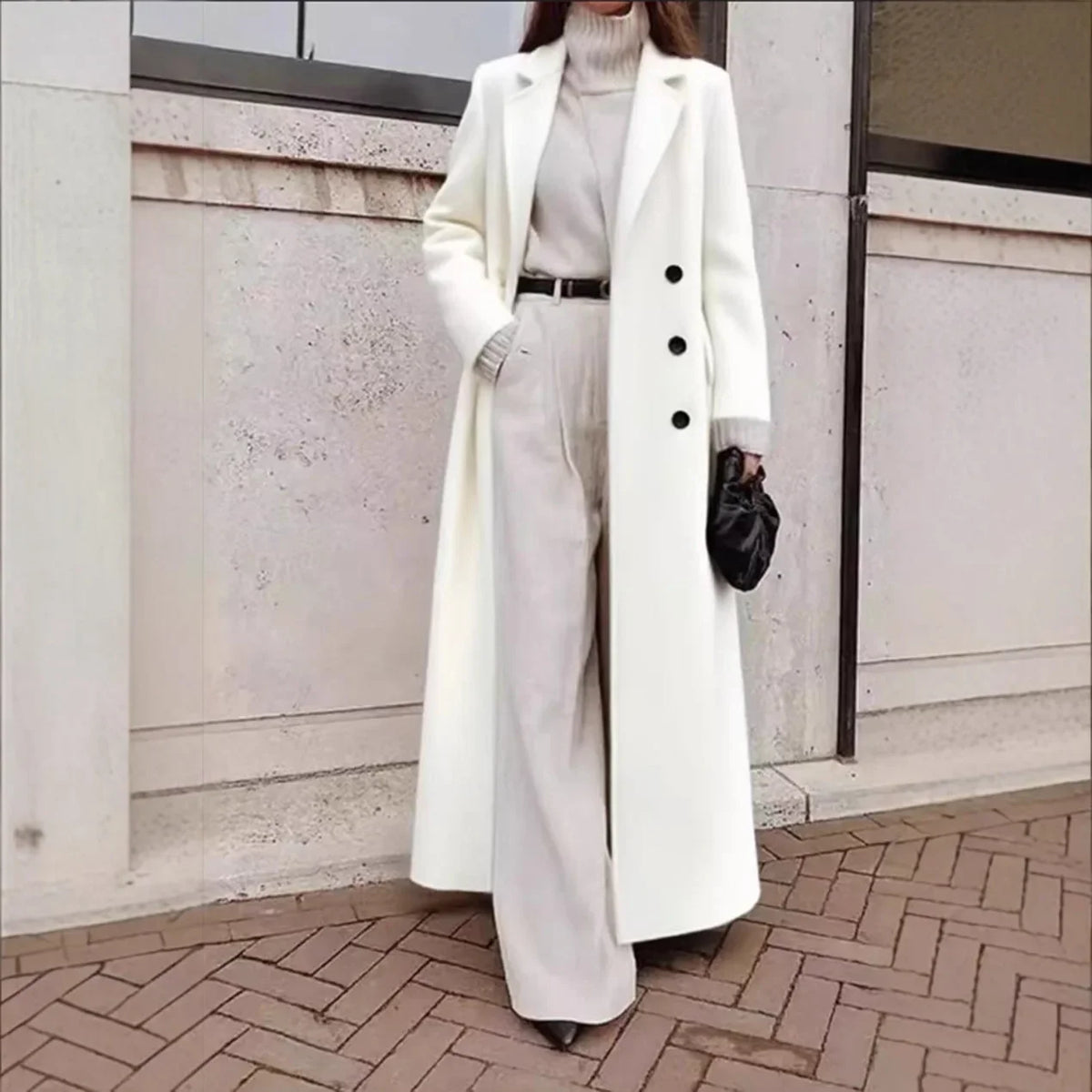 Isadora | Women’s Long Double Breasted Maxi Coat