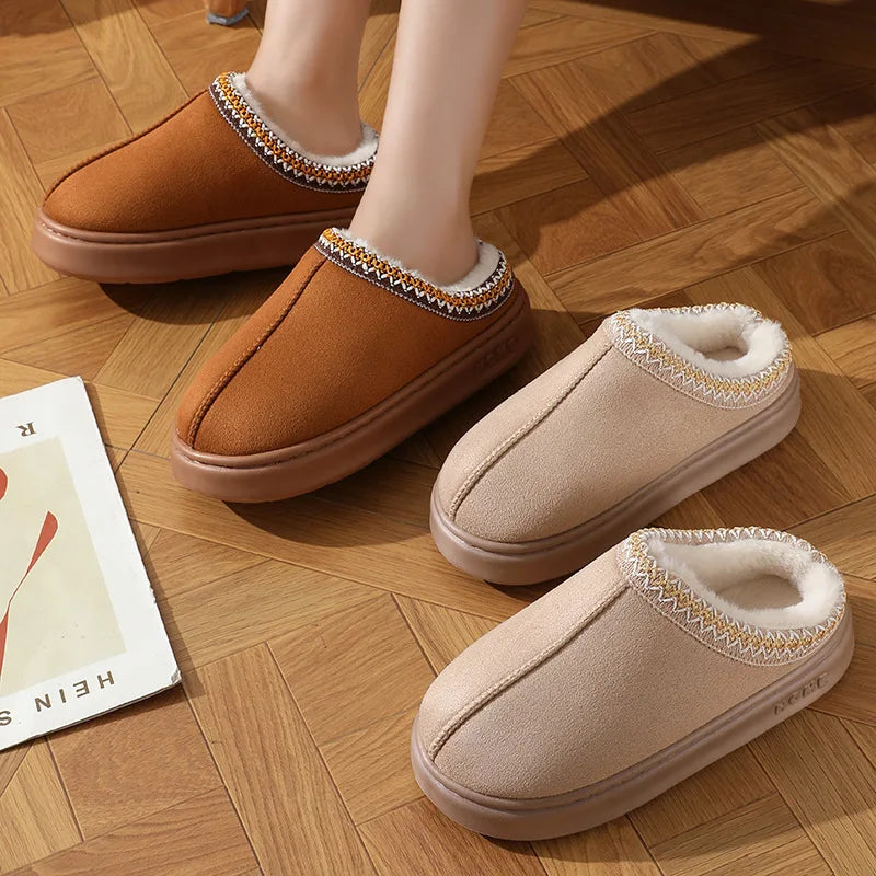 Daisy | Women’s Fuzzy Platform Slippers