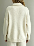 Linnea | Women’s Polo Collared Oversized Knit Sweater