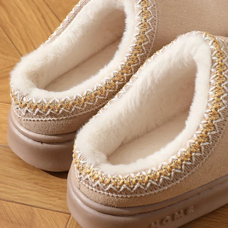 Daisy | Women’s Fuzzy Platform Slippers