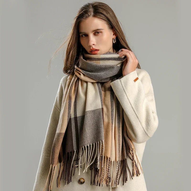 Corinne | Women’s Oversized Plaid Wrap Scarf