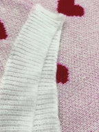 Colette | Women's Heart Print Crew Neck Sweater