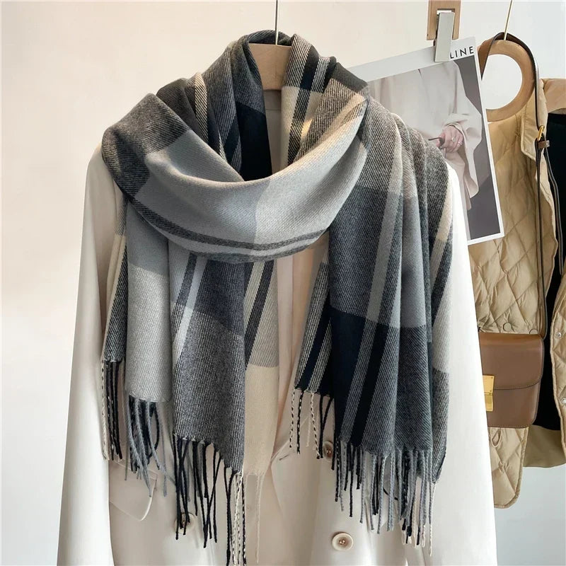 Corinne | Women’s Oversized Plaid Wrap Scarf
