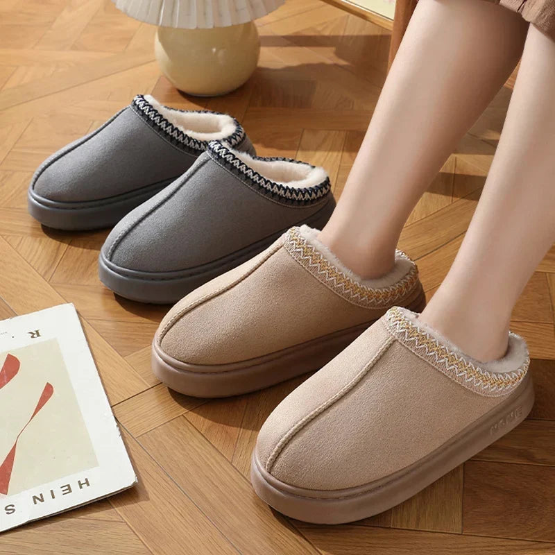 Daisy | Women’s Fuzzy Platform Slippers