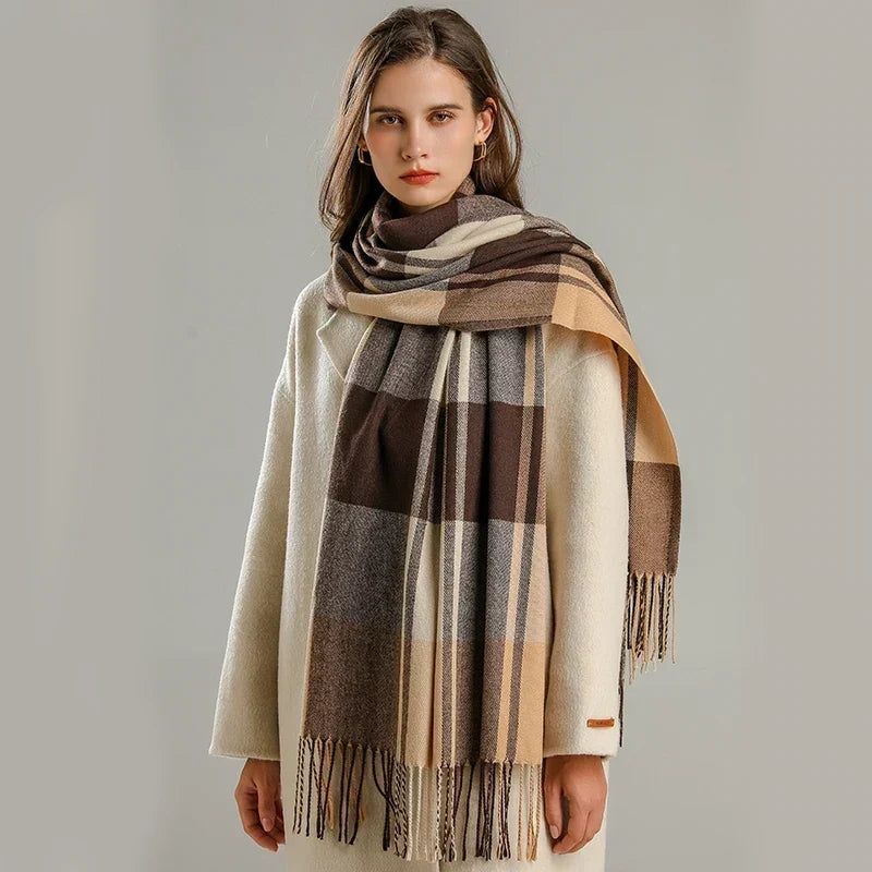 Corinne | Women’s Oversized Plaid Wrap Scarf