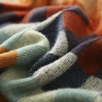 Marisol | Women's Multicolour Checkered Turtleneck Sweater