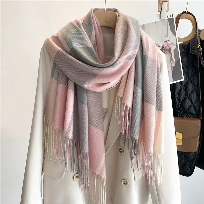 Corinne | Women’s Oversized Plaid Wrap Scarf
