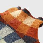 Marisol | Women's Multicolour Checkered Turtleneck Sweater